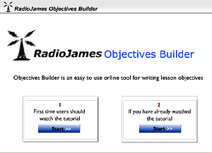 Objectives Builder - Radio James